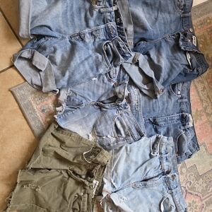 Assorted Denim and Olive Shorts